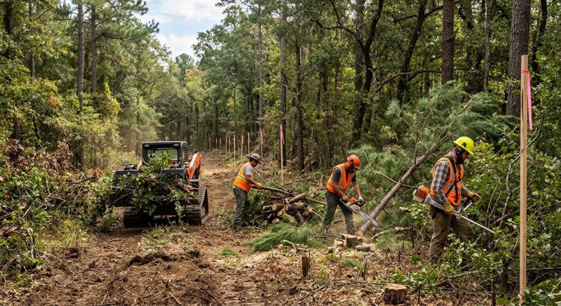 Construction Site Land Clearing in Houston, TX